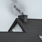 Dark,Smoke,Comes,Out,Of,The,Chimney,Of,A,Modern